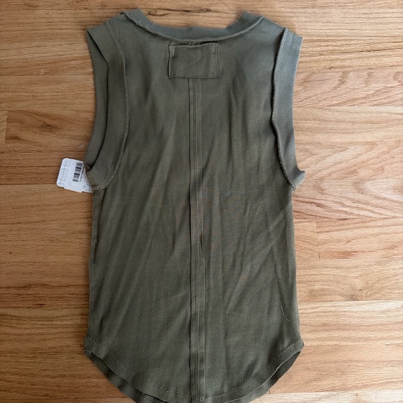 Free People Olive Muscle Tee - Picture 2 of 2